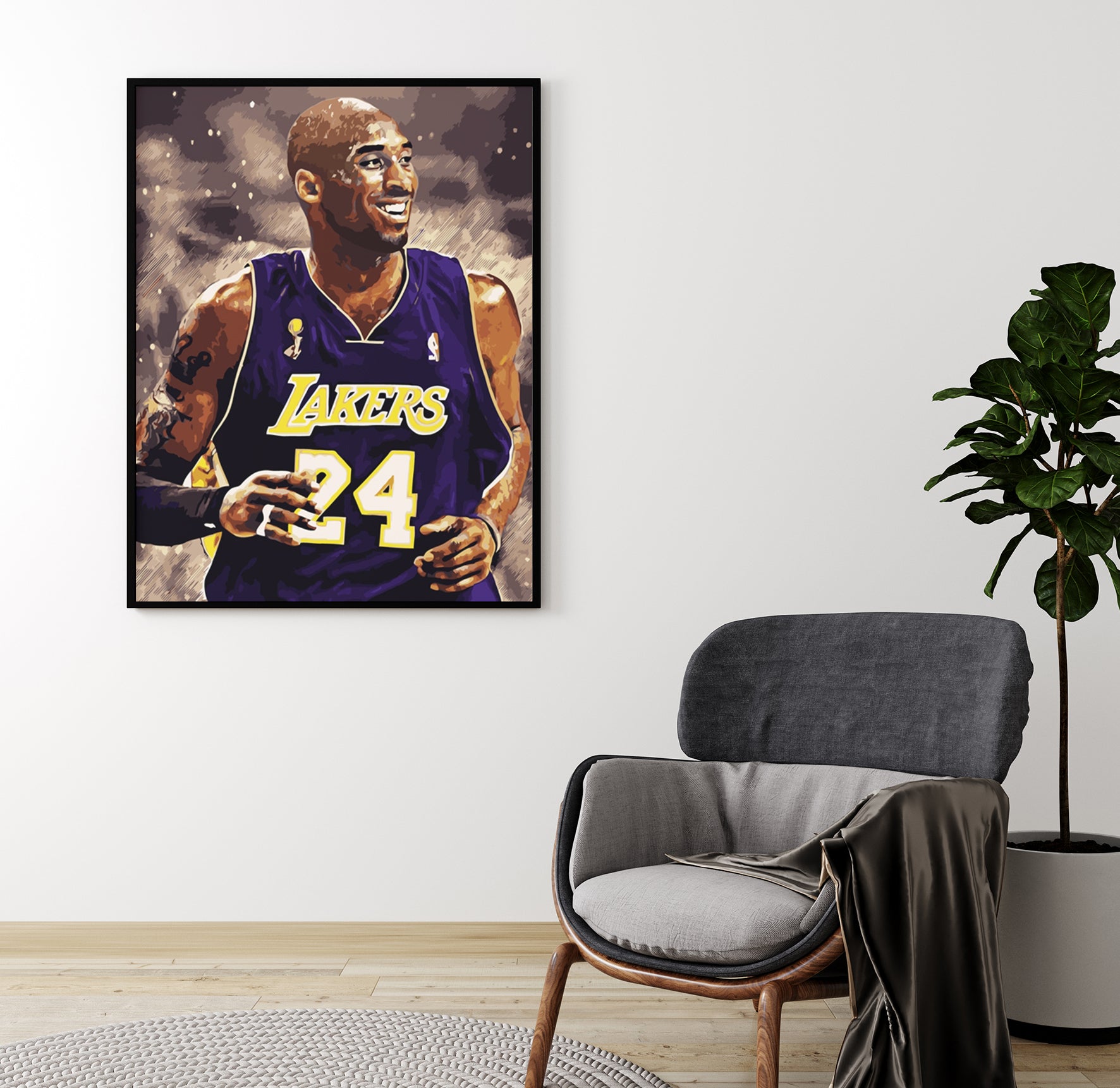 Kobe Bryant számozott kifestő 👩‍🎨 - Lindalime Home