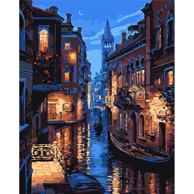 Velencei éj számozott kifestő 🖼👩‍🎨 - Lindalime Home